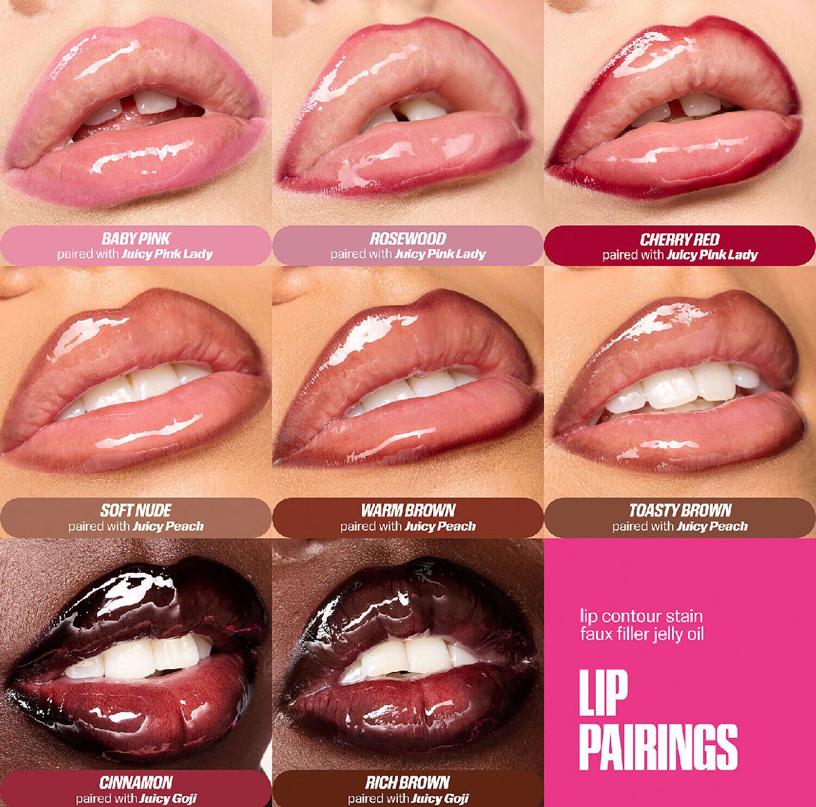 HUDA Beauty lip stain - Soft Nude
