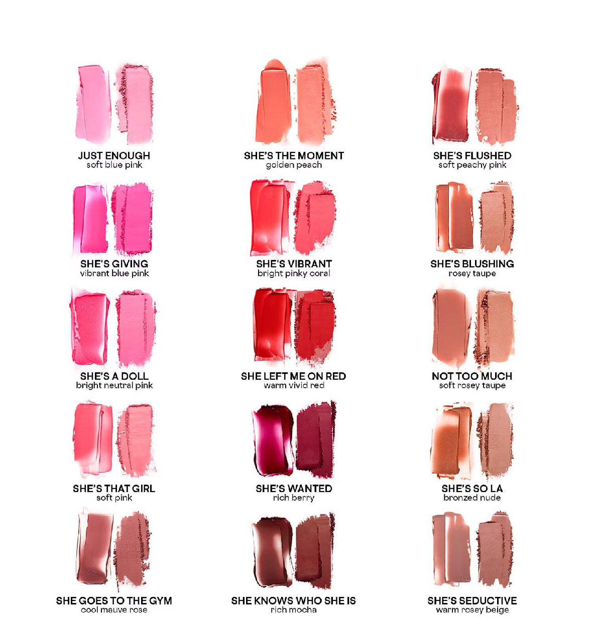 Patrick ta Double take cream & powder blush- she’s a doll