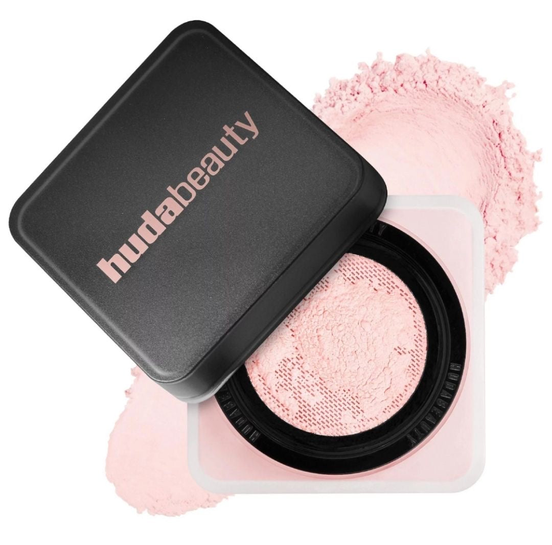 Huda Beauty mini loose baking and setting powder - cherry blossom