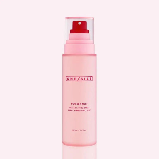 One size powder melt setting spray
